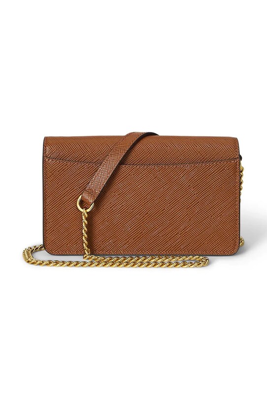 Doplňky Kožená kabelka Lauren Ralph Lauren 432966784 hnědá