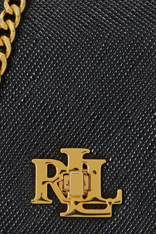 Lauren Ralph Lauren torebka skórzana 432966784 czarny