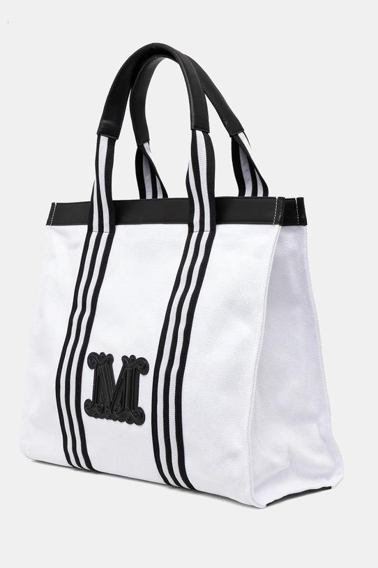 Plážová taška Max Mara Beachwear 2516511019600 bílá SS25