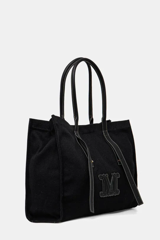 Plážová taška Max Mara Beachwear 2516511059600 černá SS25