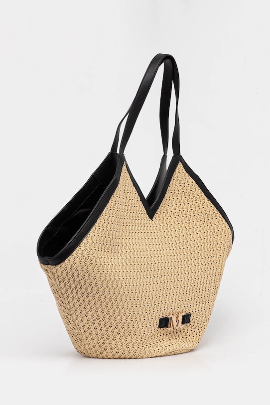 Max Mara Beachwear geantă de plajă 2516511079600 bej SS25