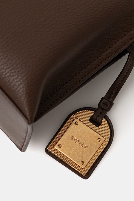 Dkny torebka skórzana brązowy R44E1I54