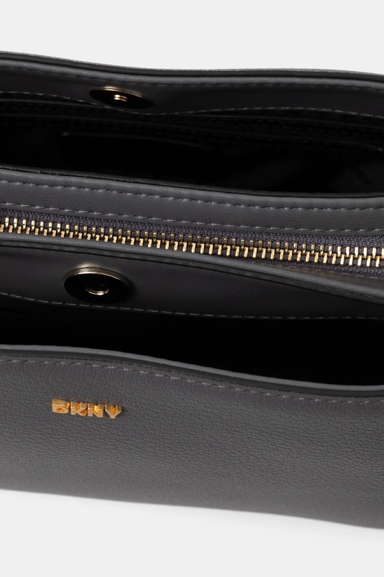 Kožená kabelka Dkny R44E1I54 šedá