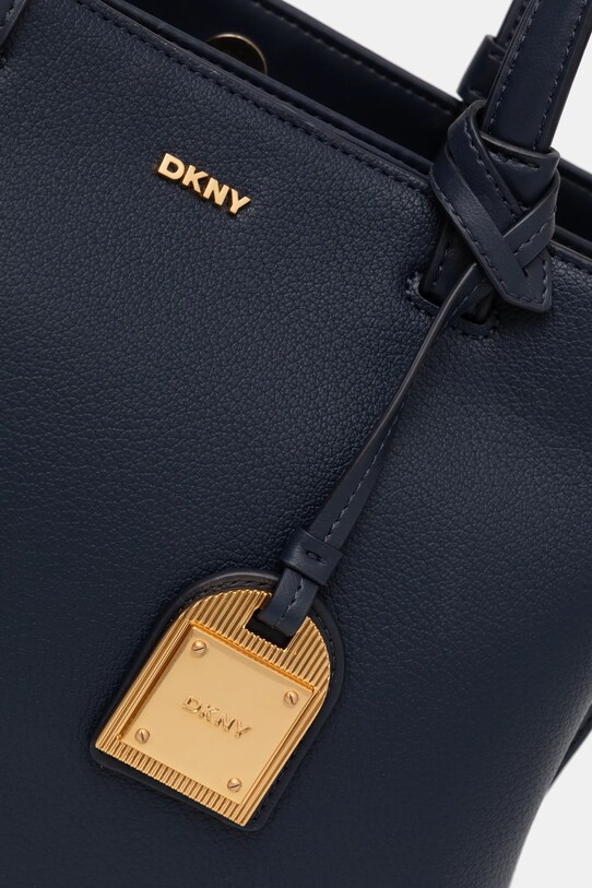 Kožená kabelka Dkny námořnická modř R44D1I53