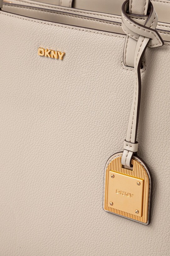 Dkny borsa a mano in pelle beige R44A1I52