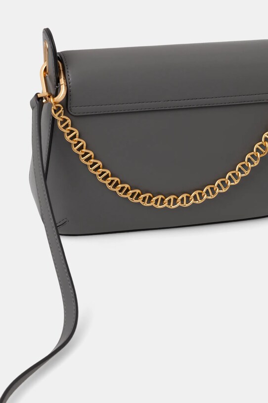 Аксесуари Шкіряна сумочка Dkny R44EKI55 сірий
