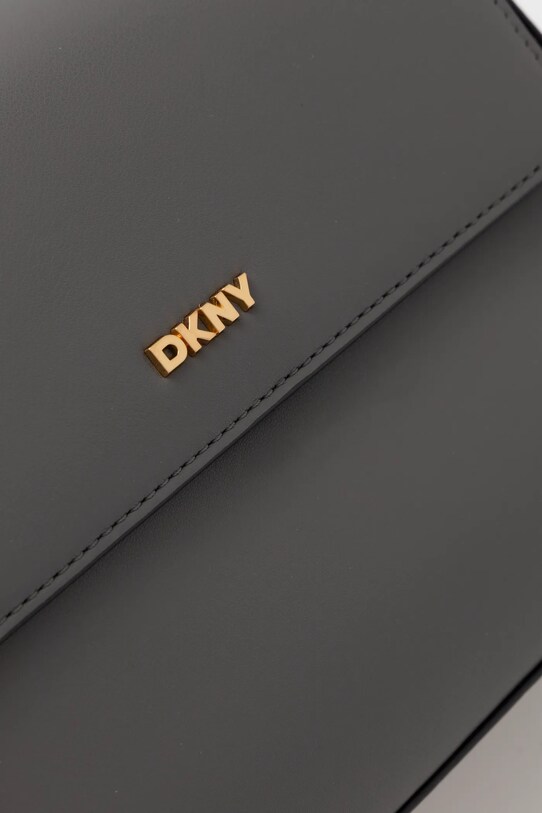 Шкіряна сумочка Dkny сірий R44EKI55