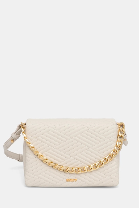 Кожаная сумочка Dkny кожа бежевый R44EKI05