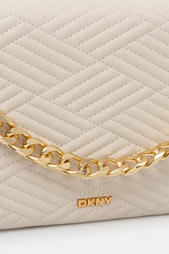 Kožna torba Dkny bež R44EKI05