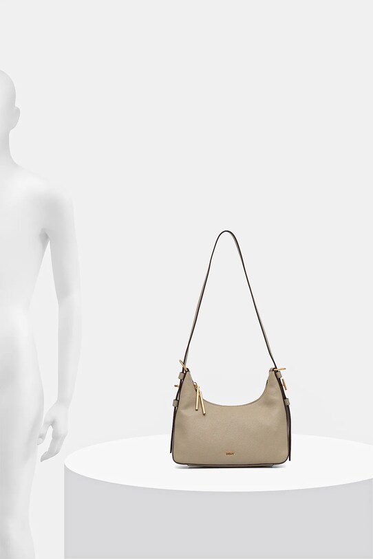 Шкіряна сумочка Dkny R44EAI65 бежевий