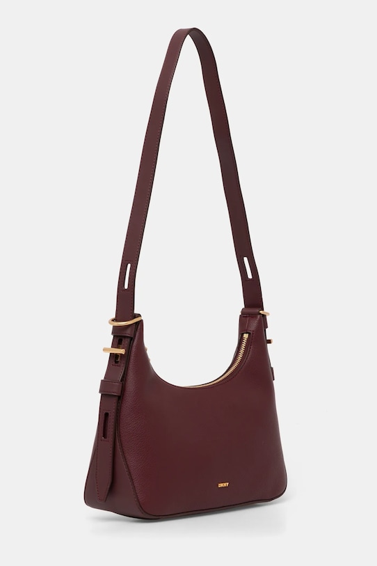 Шкіряна сумочка Dkny R44EAI65 бордо SS25