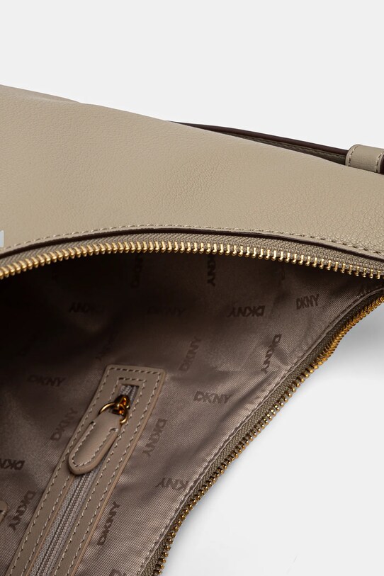 Δερμάτινη τσάντα Dkny R44CAI64 μπεζ
