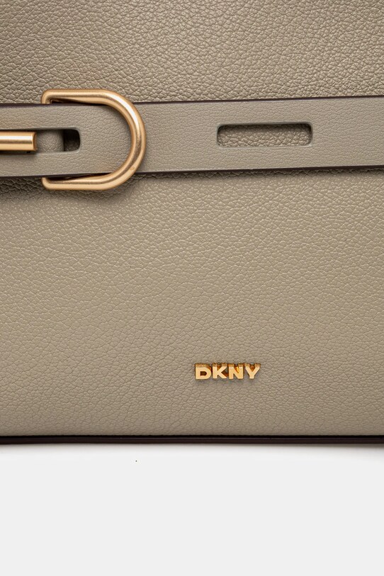 Kožená kabelka Dkny béžová R44EAI69