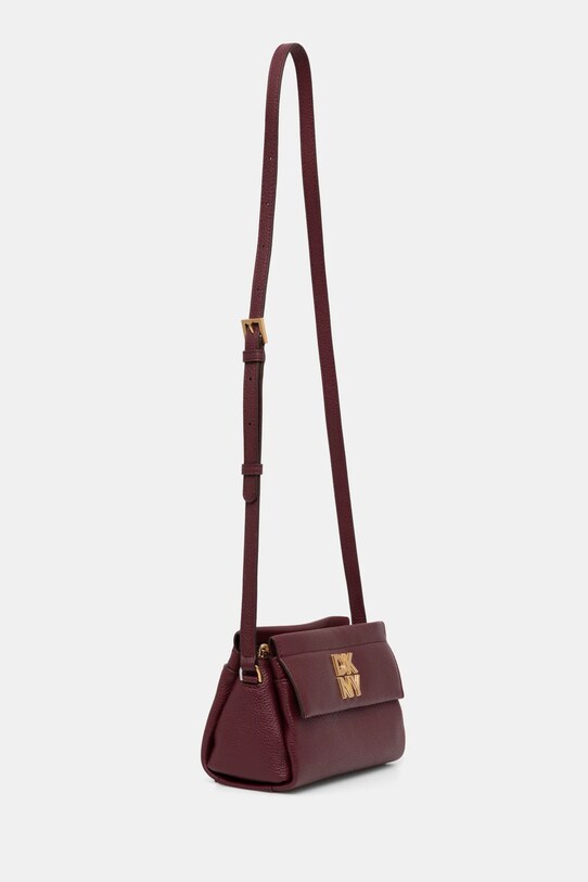 Dkny torebka skórzana R44EAI71 bordowy SS25
