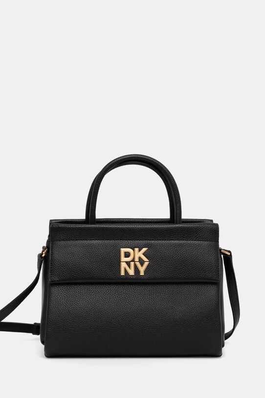 Kožená kabelka Dkny usňová koža čierna R44DAI70