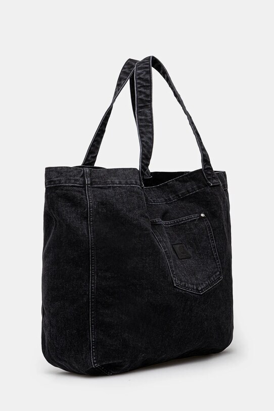 Bavlnená taška Carhartt WIP Rivet Tote Bag I034324.8906 čierna SS25