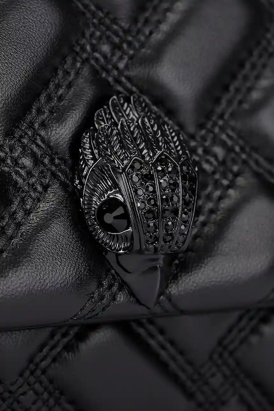 Kožená kabelka Kurt Geiger London čierna 4028500109
