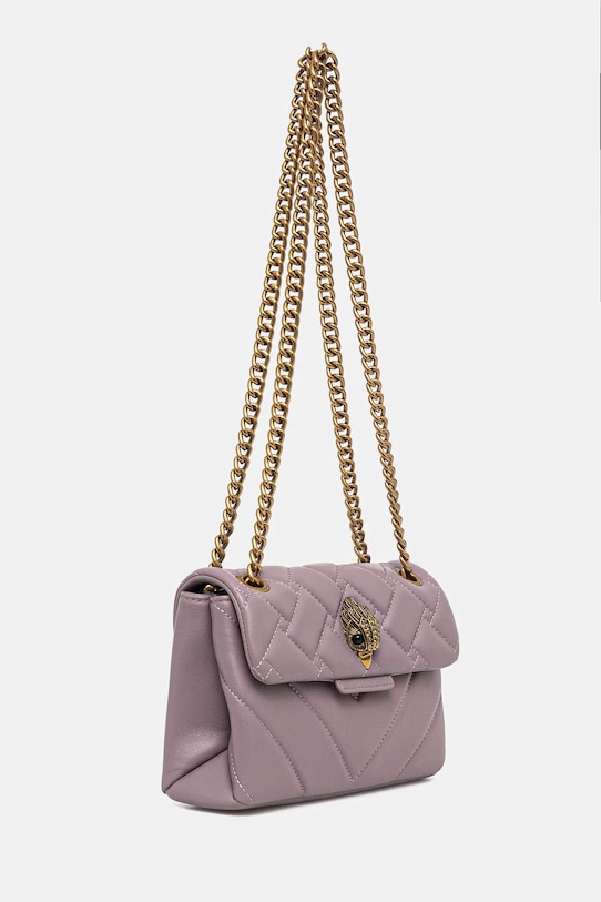 Kožna torba Kurt Geiger London 846395109 ljubičasta SS25