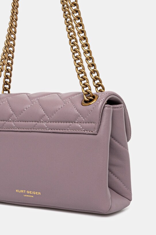 Kožna torba Kurt Geiger London ljubičasta 846395109