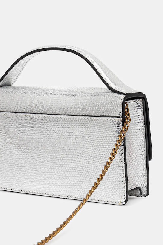 Kurt Geiger London torebka skórzana srebrny 2744163109