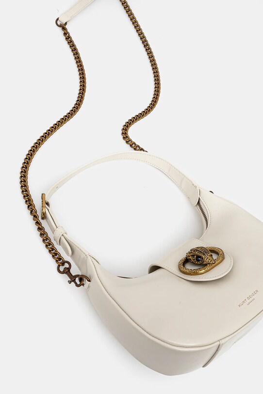 Kurt Geiger London torebka skórzana 3601141309 beżowy