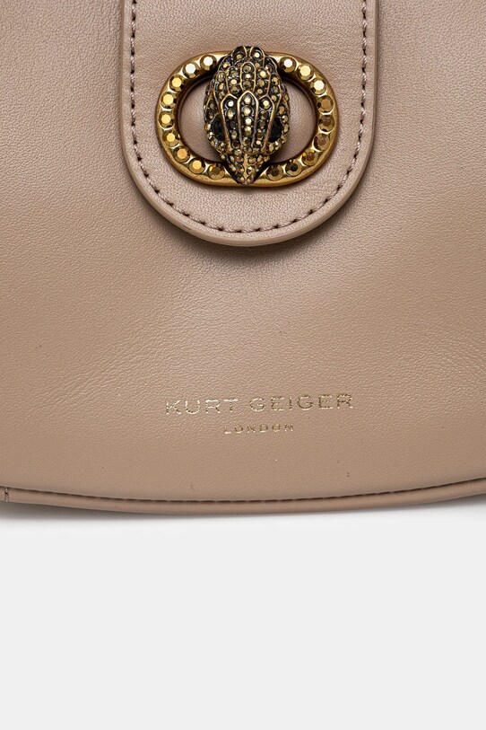 Kožená kabelka Kurt Geiger London hnedá 4020140109