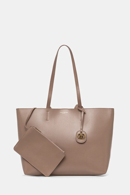 Kabelka Kurt Geiger London přírodní kůže hnědá 3601447109