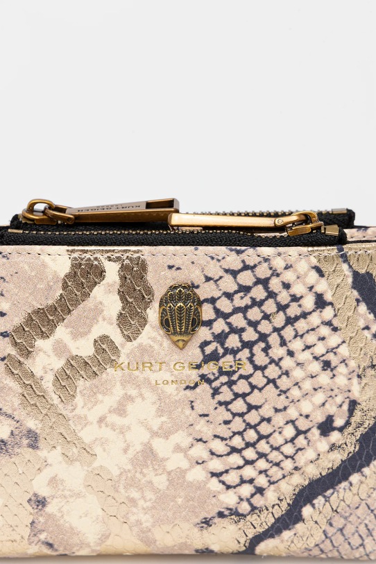 Kožená peněženka Kurt Geiger London zlatá 9342066719