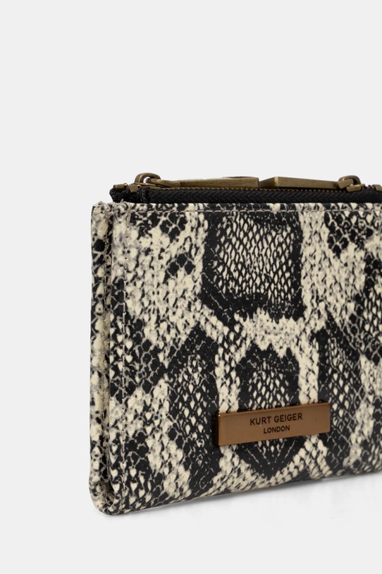 Kurt Geiger London portfel skórzany 3597444719 beżowy SS25
