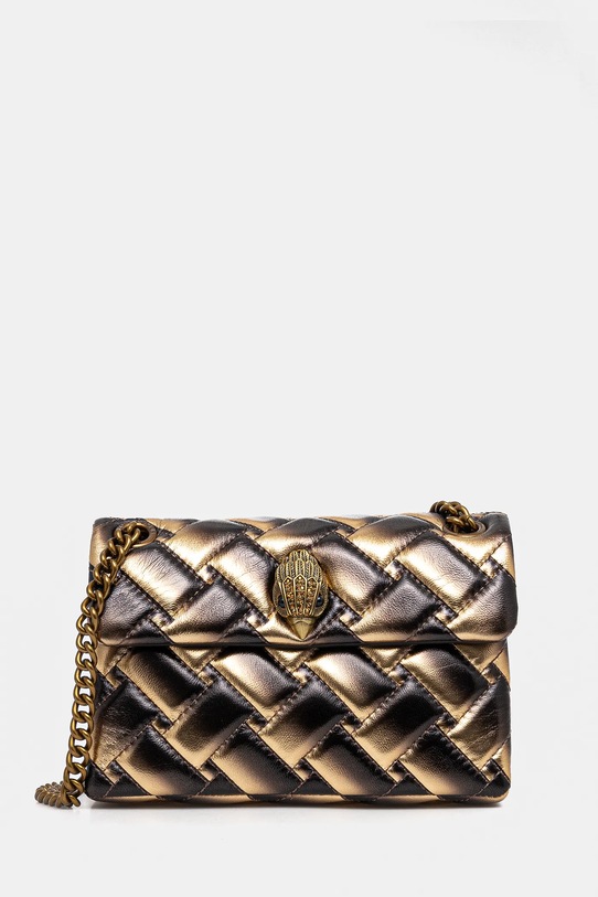 Кожаная сумочка Kurt Geiger London кожа золотой 846368109