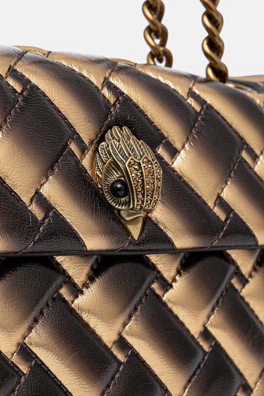 Usnjena torbica Kurt Geiger London zlata 3586268109