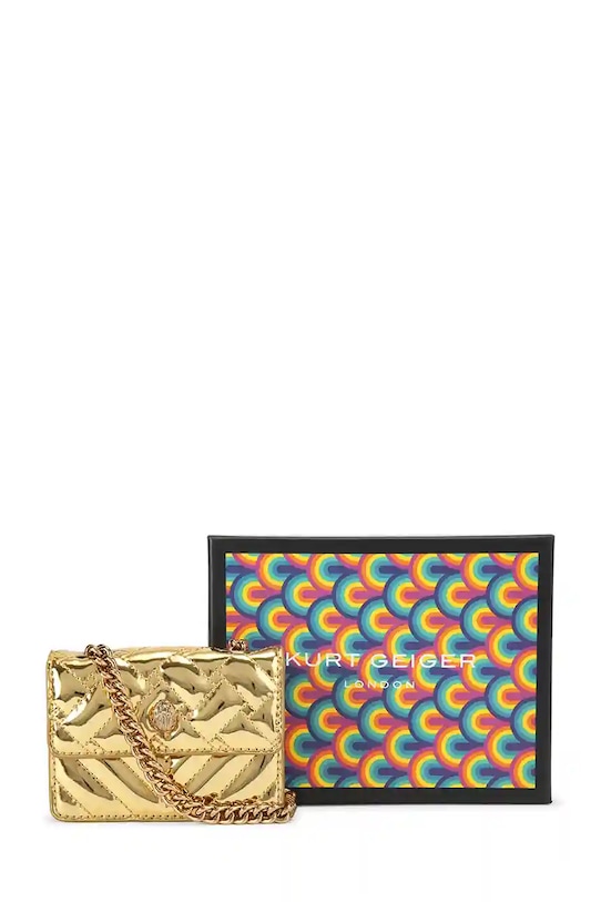 Kurt Geiger London poșetă de piele uni aur 4029461979