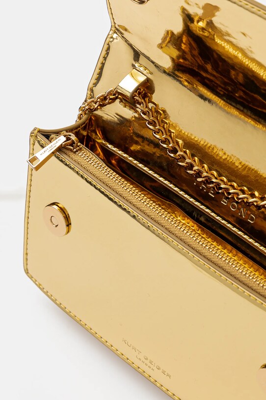 Шкіряна сумочка Kurt Geiger London 2744161109 золотий