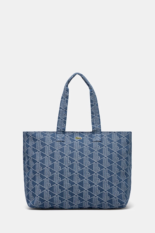 Lacoste geantă de bumbac incape in A4 albastru NU4994PB