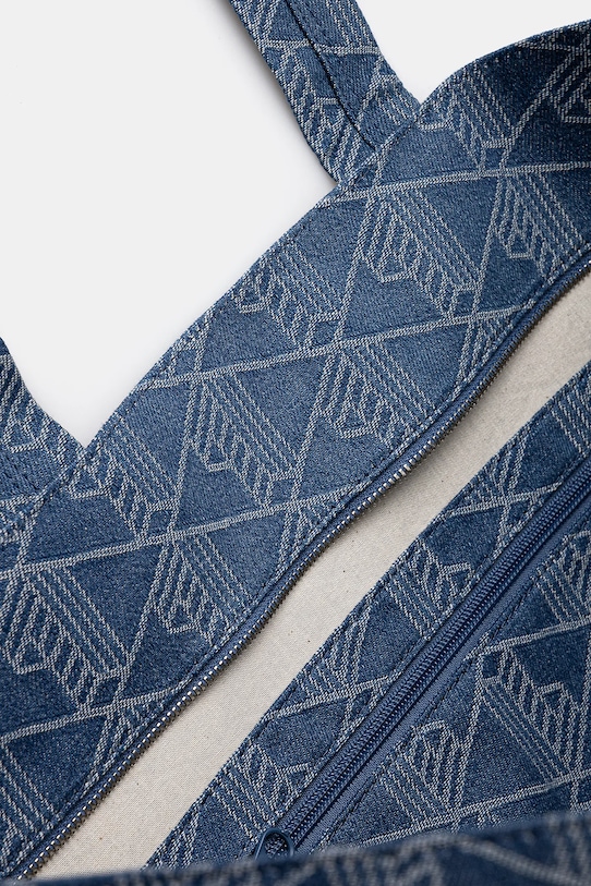 Pamučna torba Lacoste NU4994PB plava