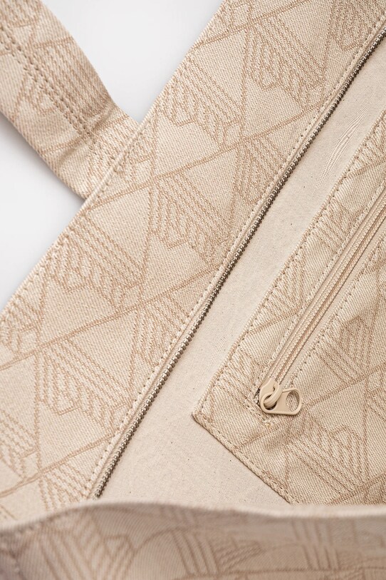 Lacoste borsa a mano in cotone NU4994PB beige