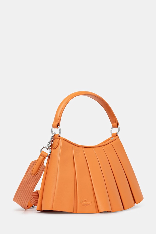 Lacoste torebka skórzana NU5011DP beżowy SS26