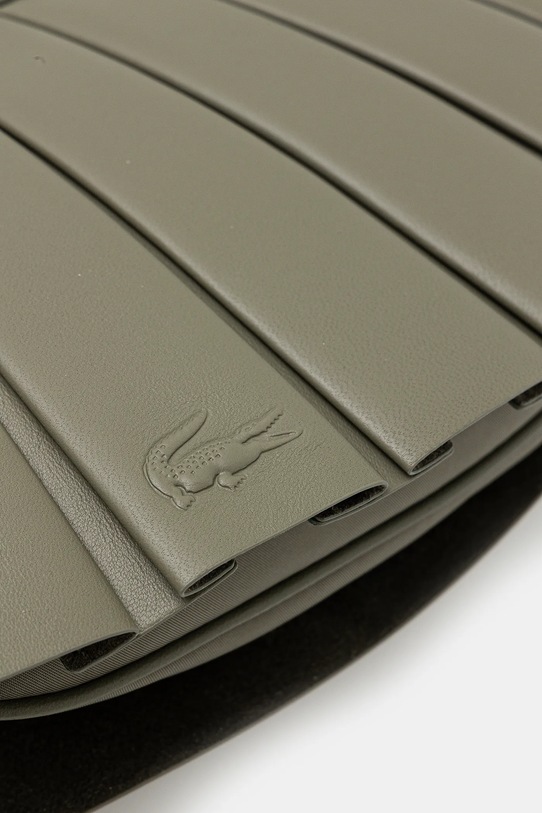 Kožna torba Lacoste zelena NU5011DP