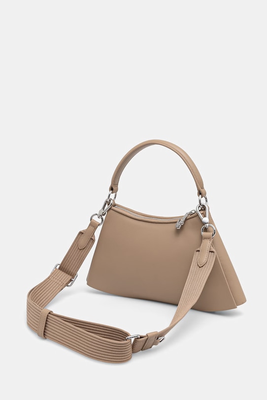 Akcesoria Lacoste torebka skórzana NU5011DP beżowy