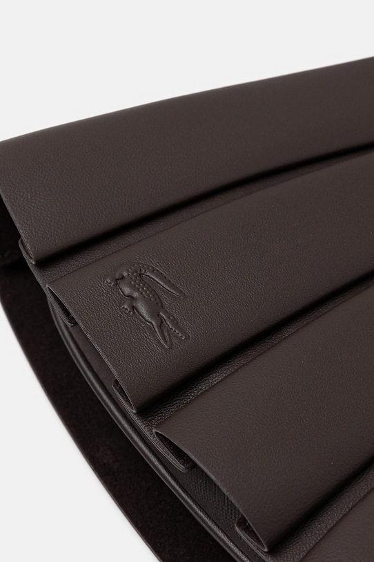 Lacoste poșetă de piele maro NU5011DP