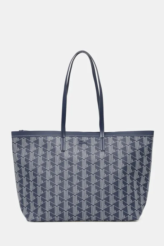 Lacoste handbag faux grain leather blue NF5001ZE