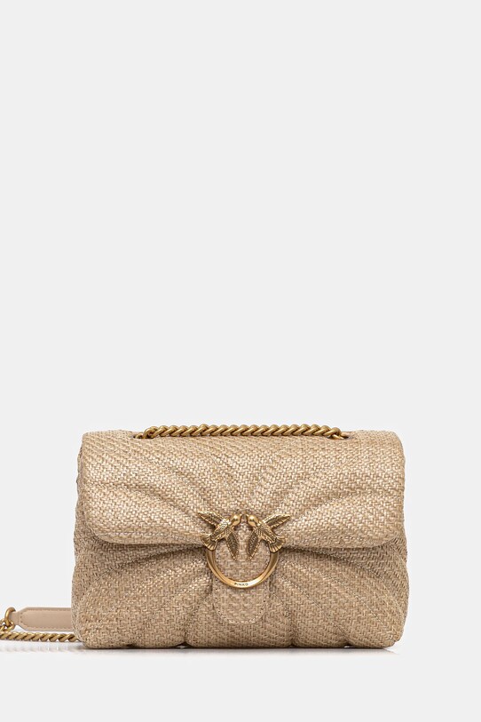 Pinko torebka skóra licowa beżowy 100038.A2C8