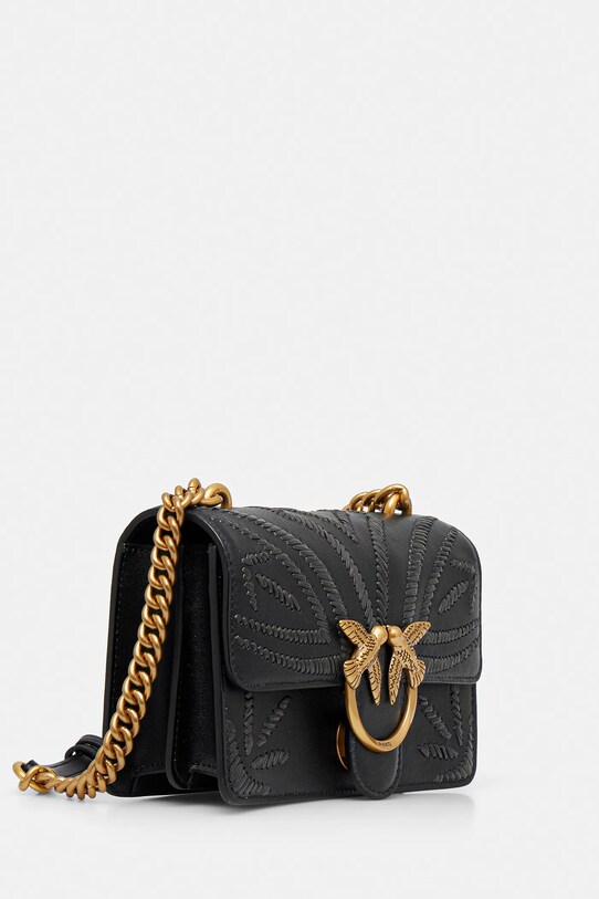 Kožená kabelka Pinko 100059.A2C3 černá SS25