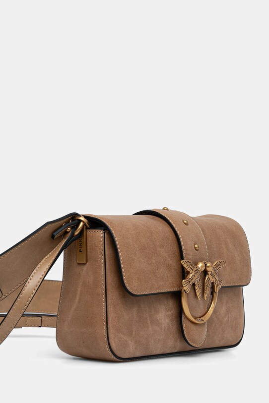 Кожаная сумочка Pinko 104340.A2C2 бежевый SS25