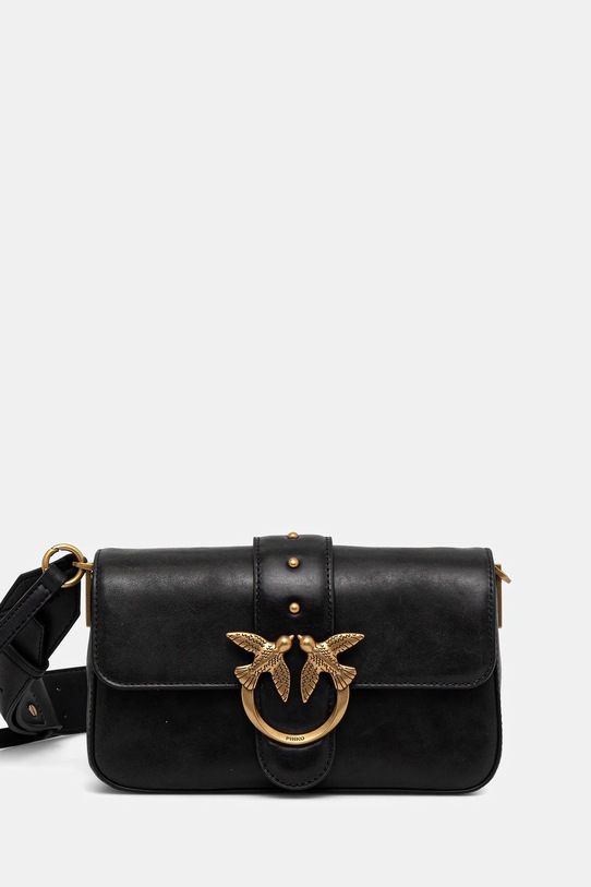 Кожаная сумочка Pinko кожа чёрный 104340.A2C2