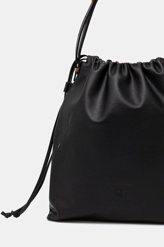 Accesorii Pinko geantă de mână din piele 104359.A270 negru