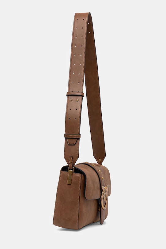 Kožna torba Pinko 104524.A2C2 smeđa SS25