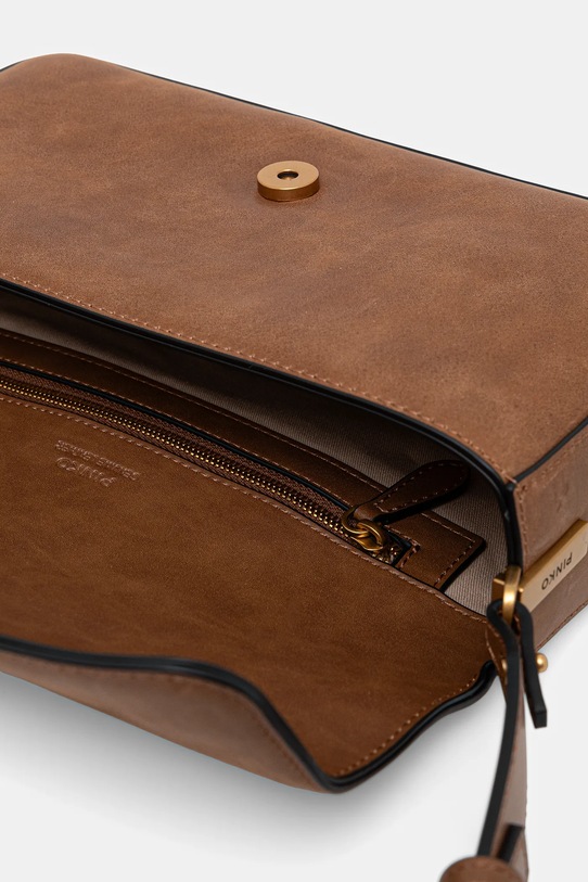 Kožna torba Pinko 104524.A2C2 smeđa