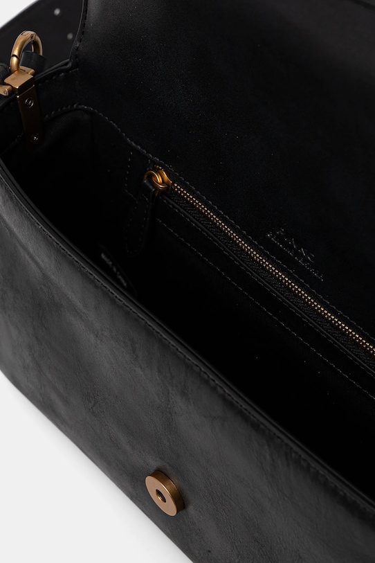 Pinko poșetă de piele negru 104524.A2C2