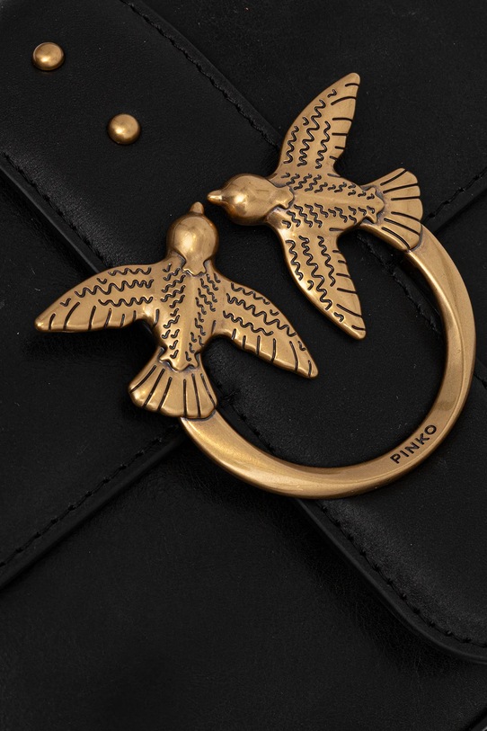 Pinko poșetă de piele 104524.A2C2 negru